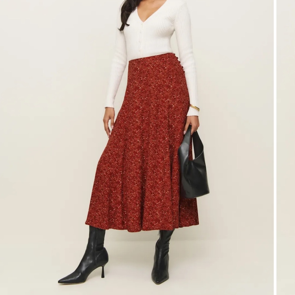 NWT Reformation Claire Skirt Size 12
